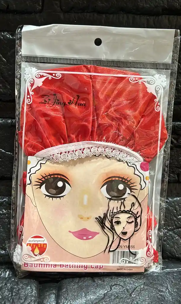 Gorro Para Ducha Satin Rojo / Naranja