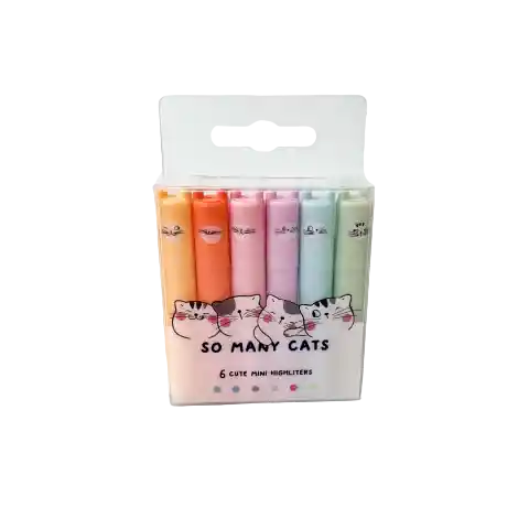 Cats Resaltador Mini Color Pastel