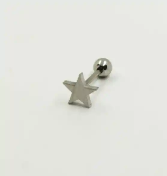 Piercing Plateado Estrella