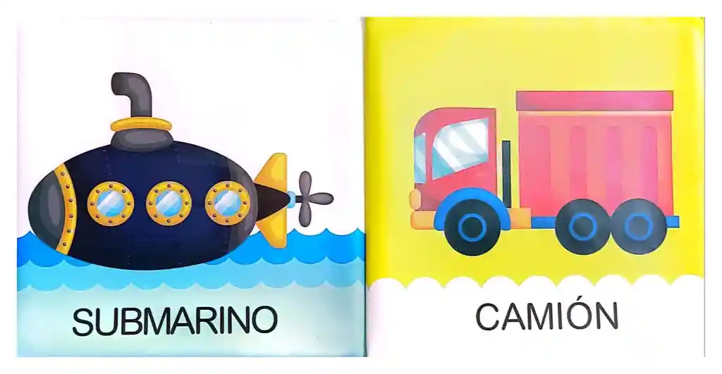 Libro Infantil Para El Baño Transportes Para Niños