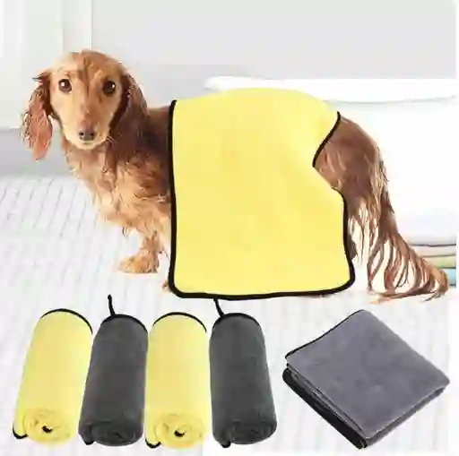 Toalla Super Absorbente Para El Cuidado De Mascotas M