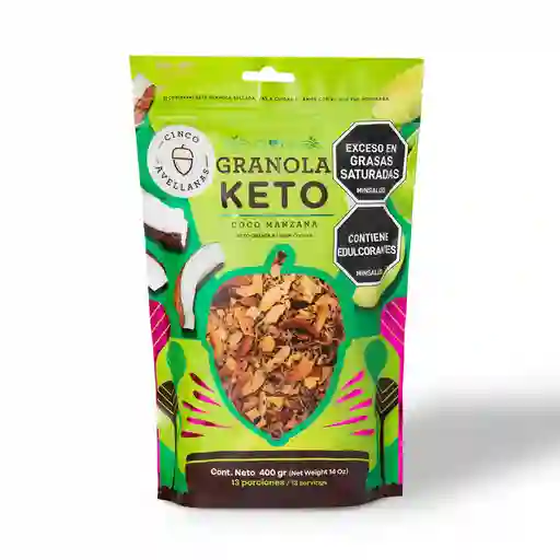 Granola Keto Coco Manzana – Cinco Avellanas 400g