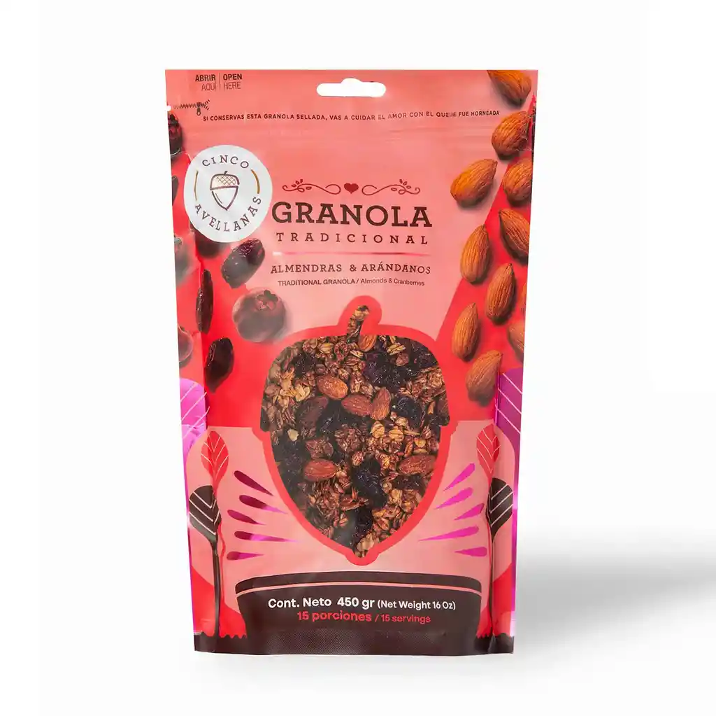 Granola Almendra Arándanos – Cinco Avellanas 400g