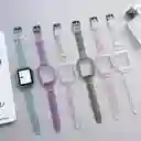 Pulso Para Apple Watch Escarchado Transparente (44 Mm)