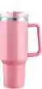 Vaso Térmico De Acero Inoxidable Aislado De 40oz Color Rosado