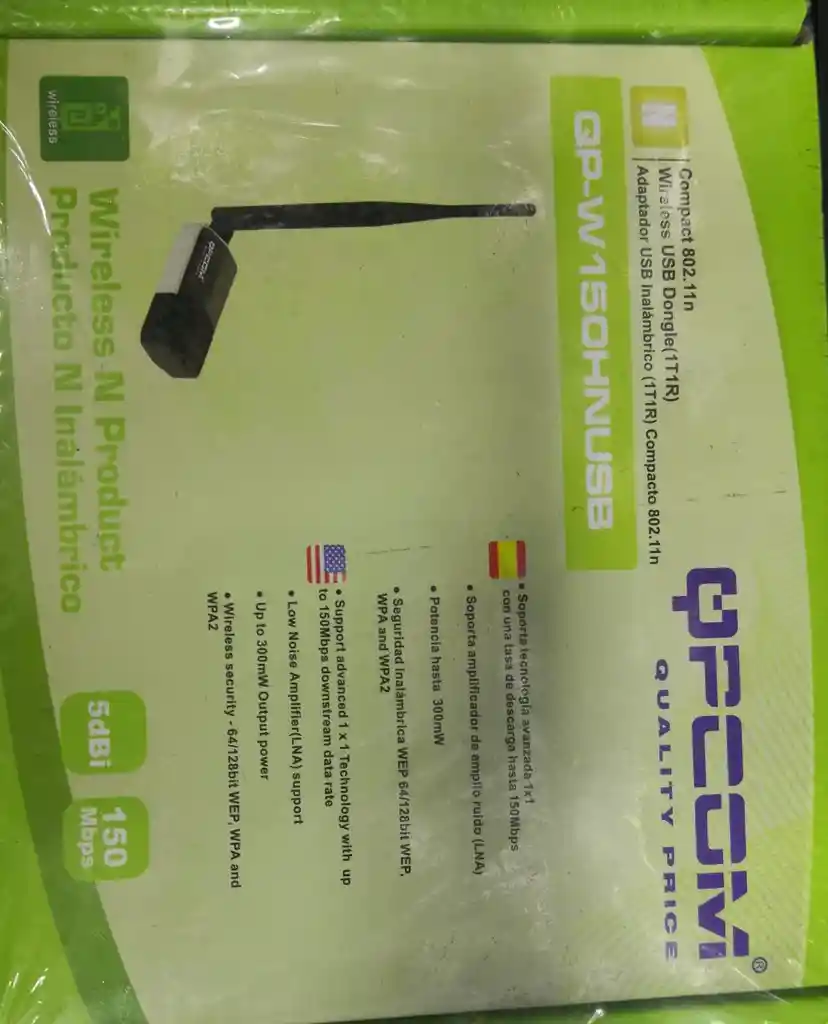 Antena Wifi Usb 150 Mb/ 5dbi Qpcom