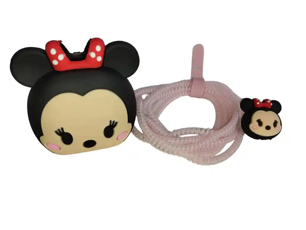 Protector De Cargador Completo Para Iphone Diseño Minnie