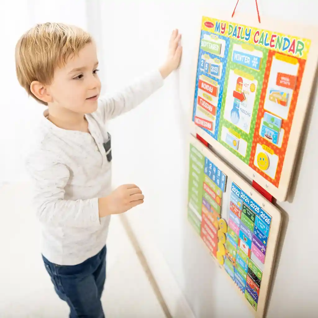 Calendario Magnético De Actividades Y Clima Para Niños