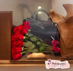 Flores Cartera De Rosas Rojas