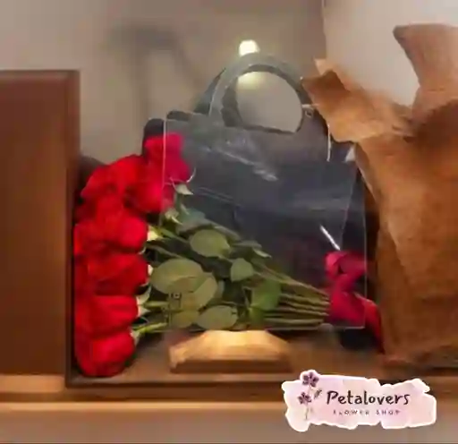 Flores Cartera De Rosas Rojas