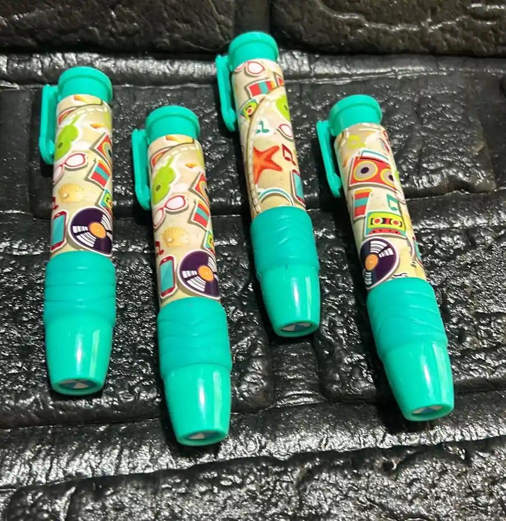 Borrador Retractil Infantil Verde Menta
