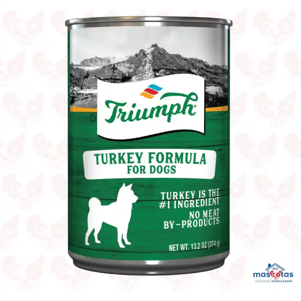 Lata Triumph Dog Wild Spirit Pavo 374g