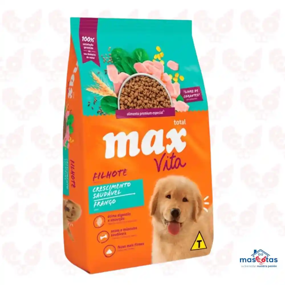 Alimento Para Perro Max Vita Cachorro Crecimiento Saludable Pollo 20 Kg