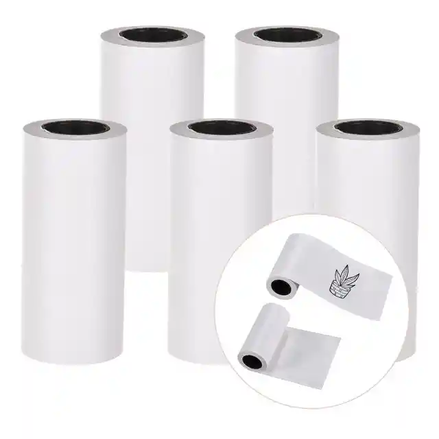 Rollo Termico Adhesivo Para Mini Impresora Paq X5