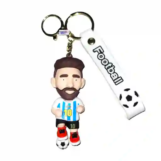 Llavero Silicona 3d Messi Argentina