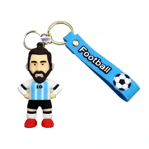 Llavero Silicona 3d Lionel Messi Argentina