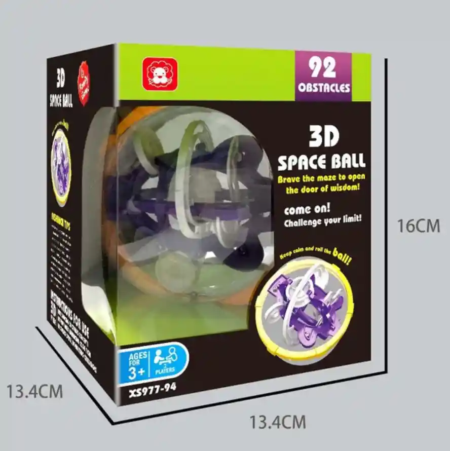 Juego Laberinto 3d Space Ball Interactivo 92 Obstaculos