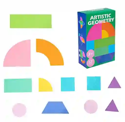 Bloques De Rompecabezas De Geometría Artística