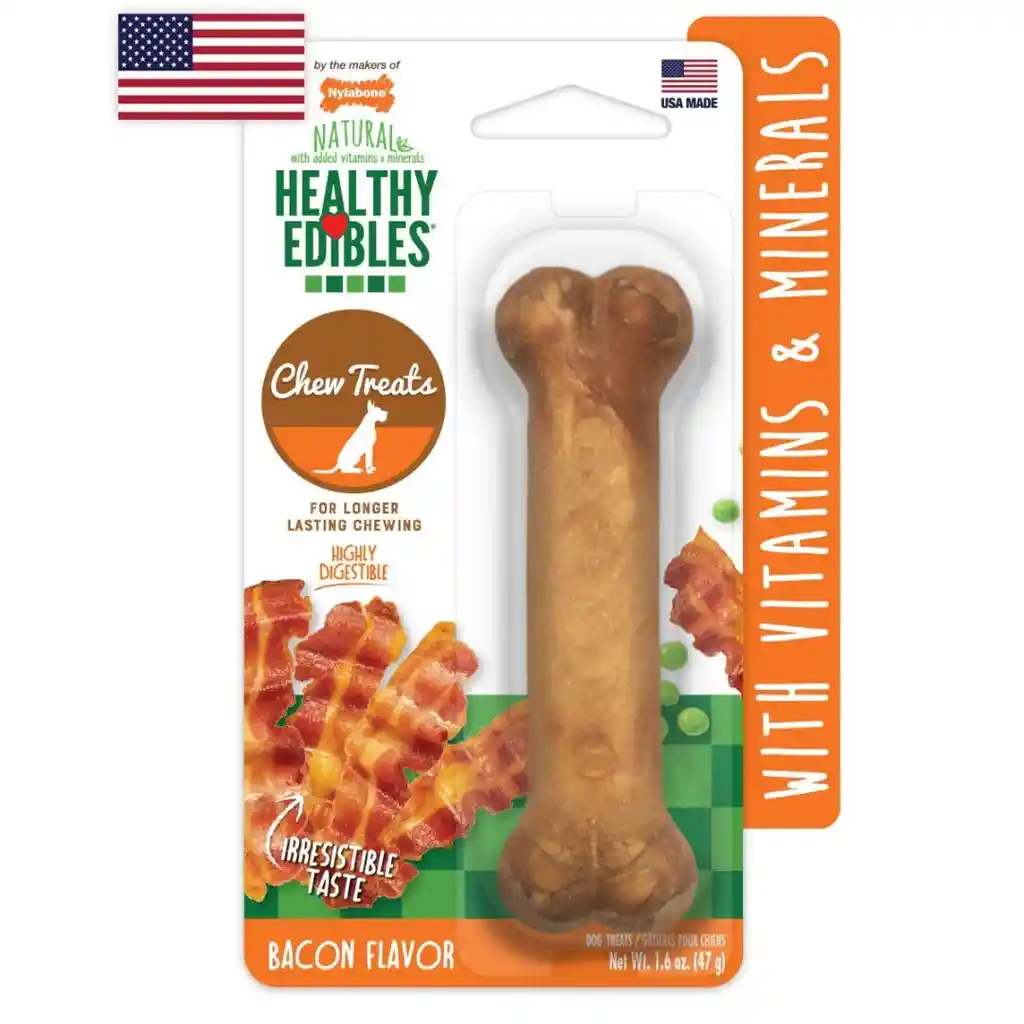 Nylabone For Longer Lasting Chewing - Bacon