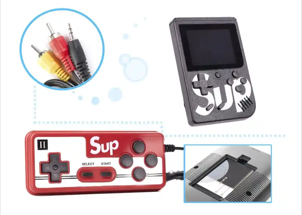 Consola Mini De Videojuegos Retro 400 Juegos. Mini Consola De Juegos Portátil