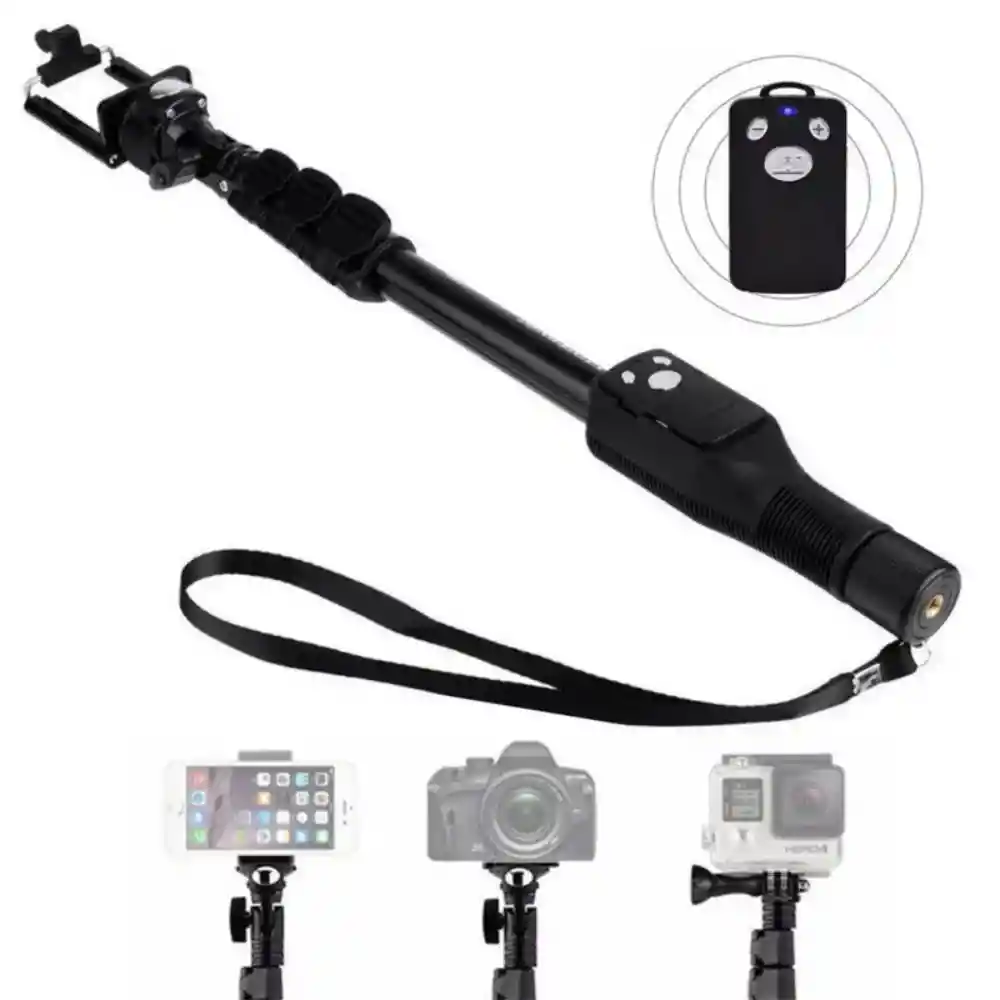 Palo Selfie Profesional | Monopod Bluetooth Para Celular Y Camara