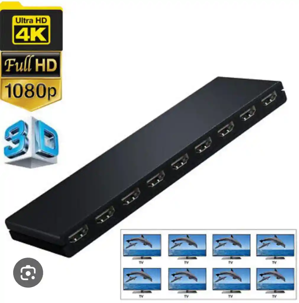 Splitter Hdmi 8 Puertos 4k 30 Hz