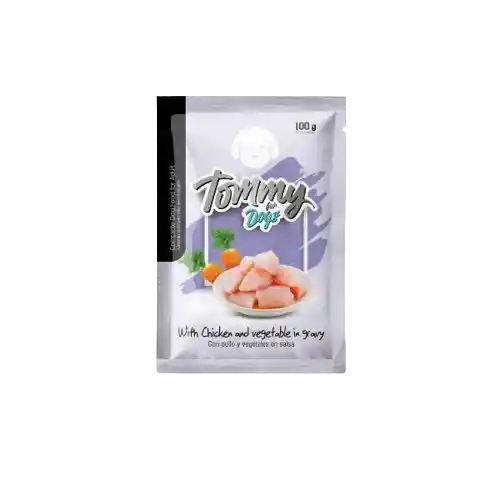 Tommy Dog Pouch 100 Gr - Pollo Y Vegetales