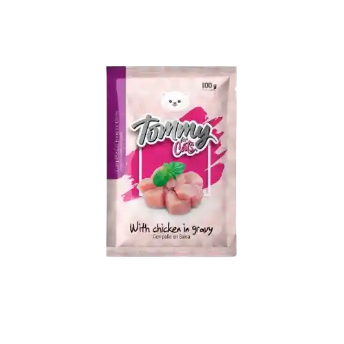 Tommy Pouch Cat 100gr - Pollo En Salsa