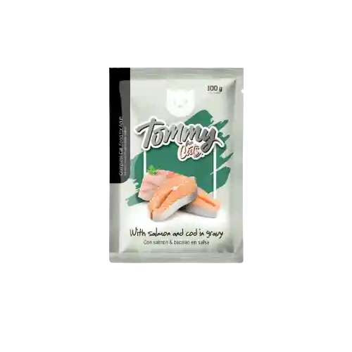 Tommy Pouch Cat 100gr - Salmón Y Bacalao