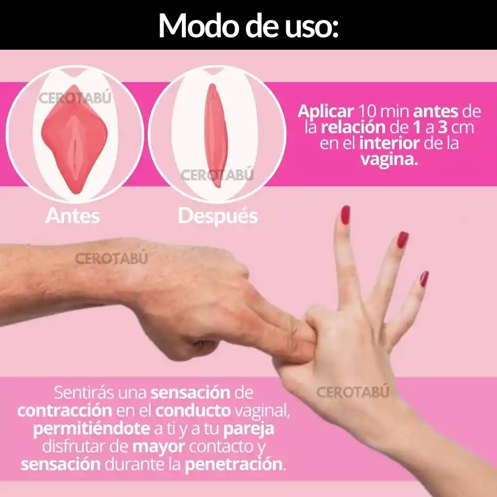 X3 Lubricante Estrechante Vaginal Rejuvenecedor + Feromonas