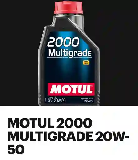 Aceite De Motor Mineral 2000 Multigrade 20w50