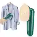 Plancha Para Ropa Mini Viajera Portátil Con Agua Y En Seco Color Verde