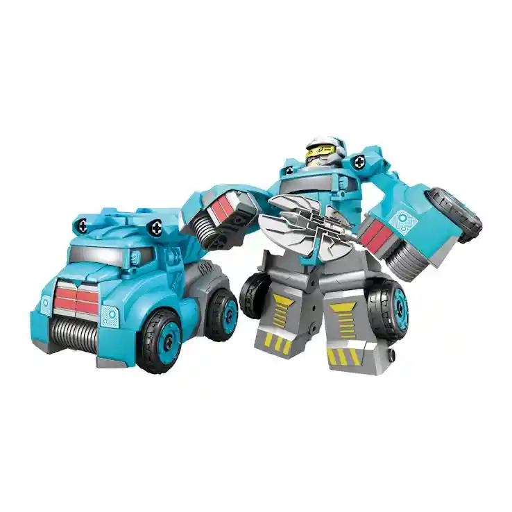 Robot Desmontable Y Transformable - Azul