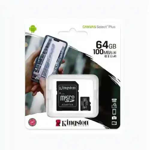 Tarjeta De Memoria Kingston Con Adaptador Sd 64gb