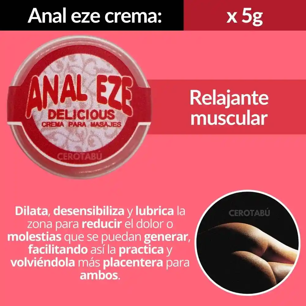 X3 Lubricante Anal Eze Delicious En Crema Sexo Sin Dolor