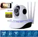 Cámara Robótica Seguridad Wifi 3 Antenas 1080p Micro Audio