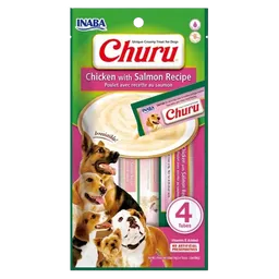 Inaba Dog Snack Churu 4 Piezas Pollo Y Salmon 56 Gr