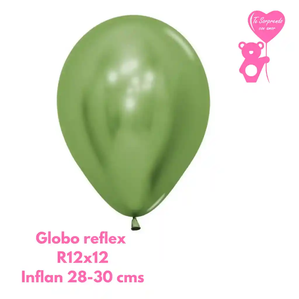 Globo Reflex Verde Lima Sempertex R12x12