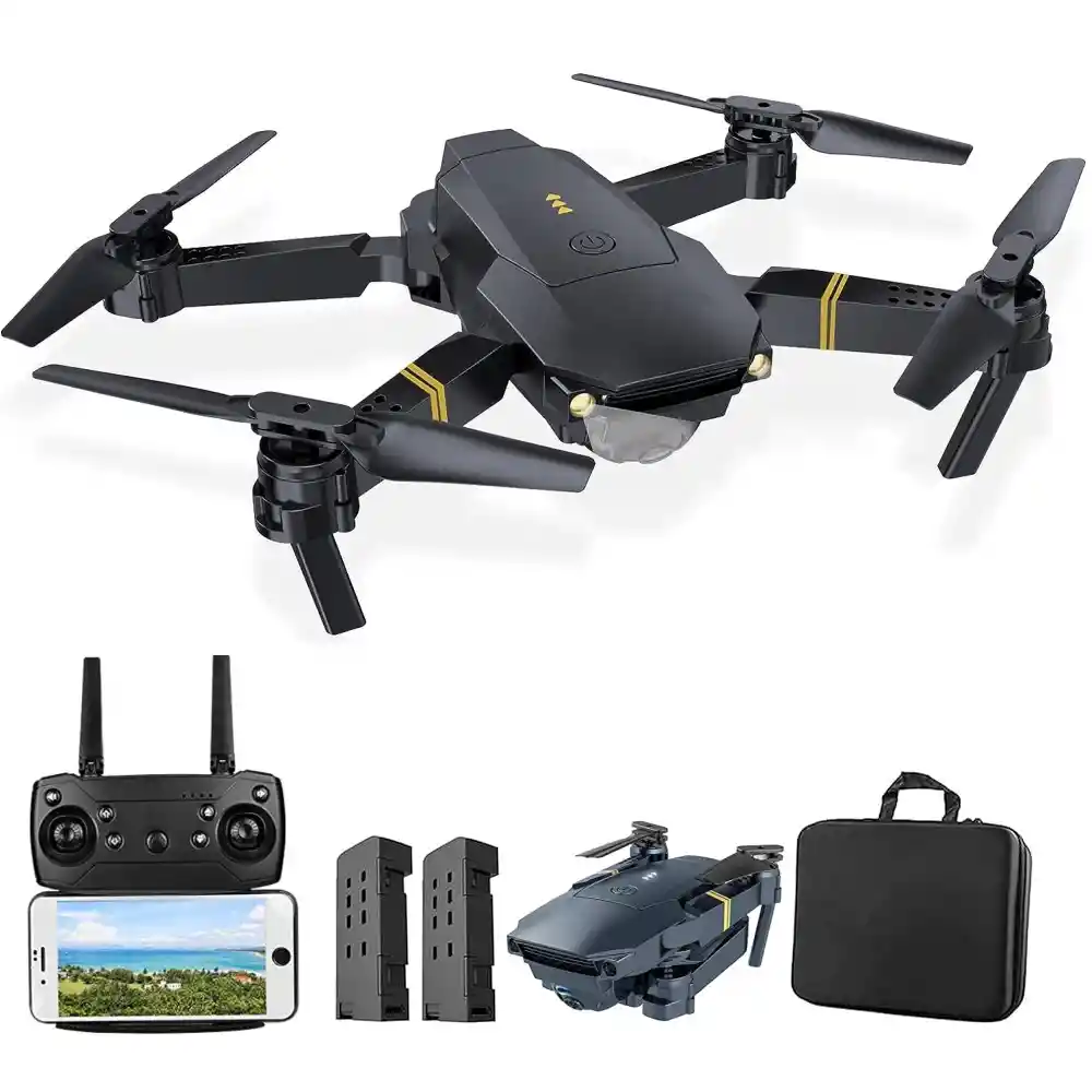 Drone Plegable Doble Cámara Wifi 2.4g 1080p Fpv 998 Pro Max