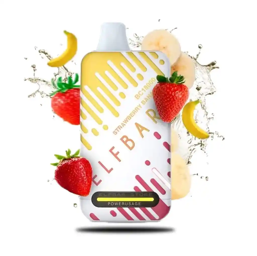 Vape Elfbar Strawberry Banana Bc 18.000 Puffs