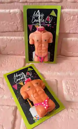 Vela Cumpleaños Adultos Torso Caballero
