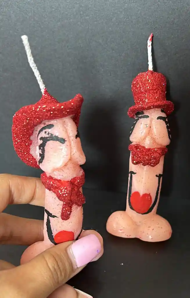 Vela Cumpleaños Adulto Pequeño Sombrero Rojo