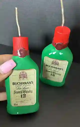 Vela Cumpleaños Botella Buchanan´s