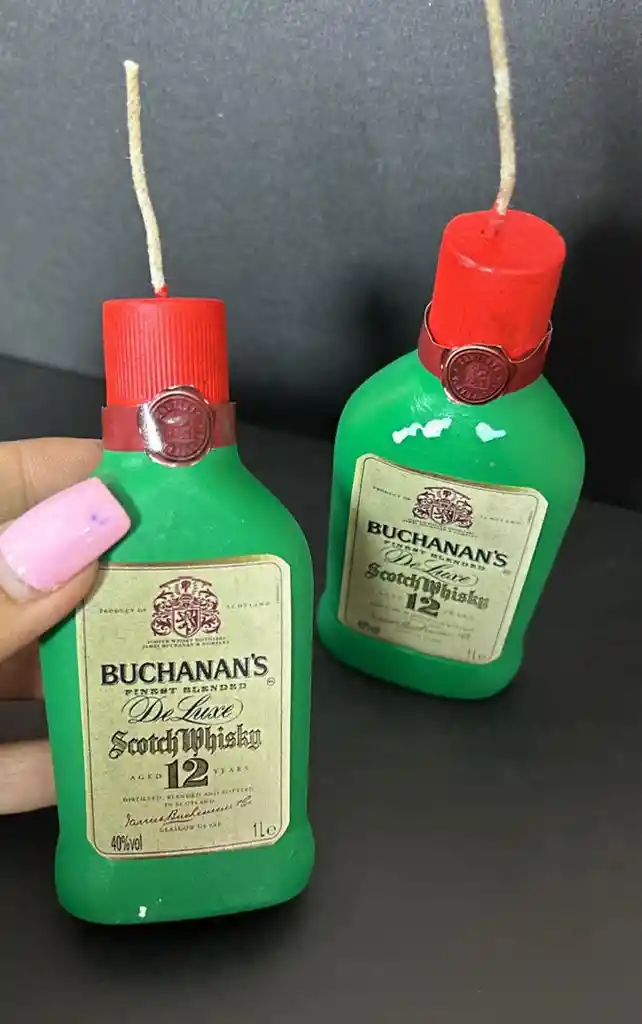 Vela Cumpleaños Botella Buchanan´s