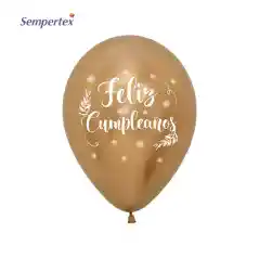 Globo Unidad Latex R 12 Feliz Cumpleaños Con Helio