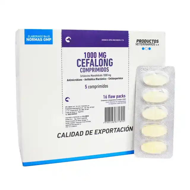 Cefalong 1000 Mg X 5 Tabletas