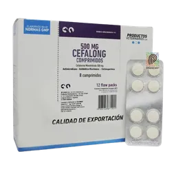 Cefalong 500 Mg X 8 Tabletas