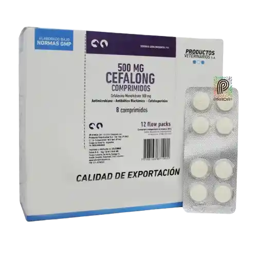 Cefalong 500 Mg X 8 Tabletas