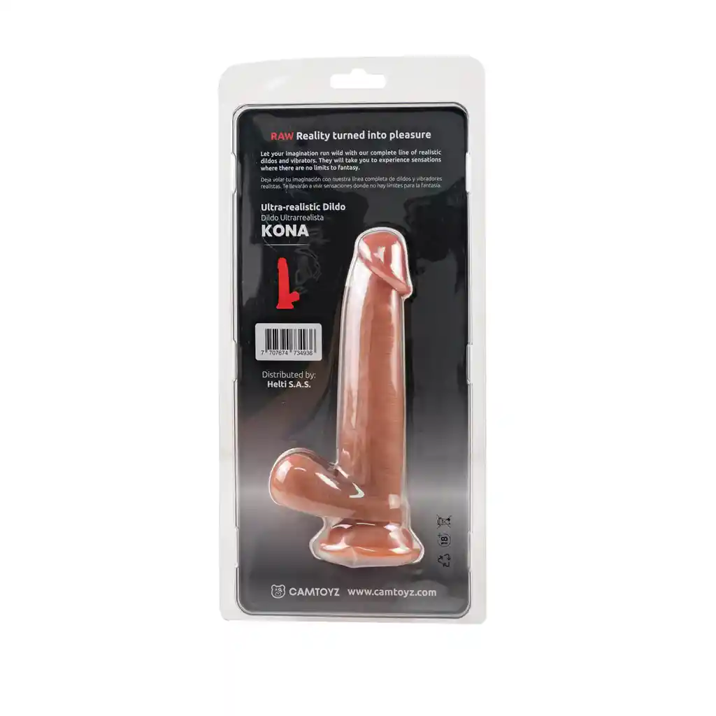 Dildo Ultra Realista Kona 19 Cm Camtoyz