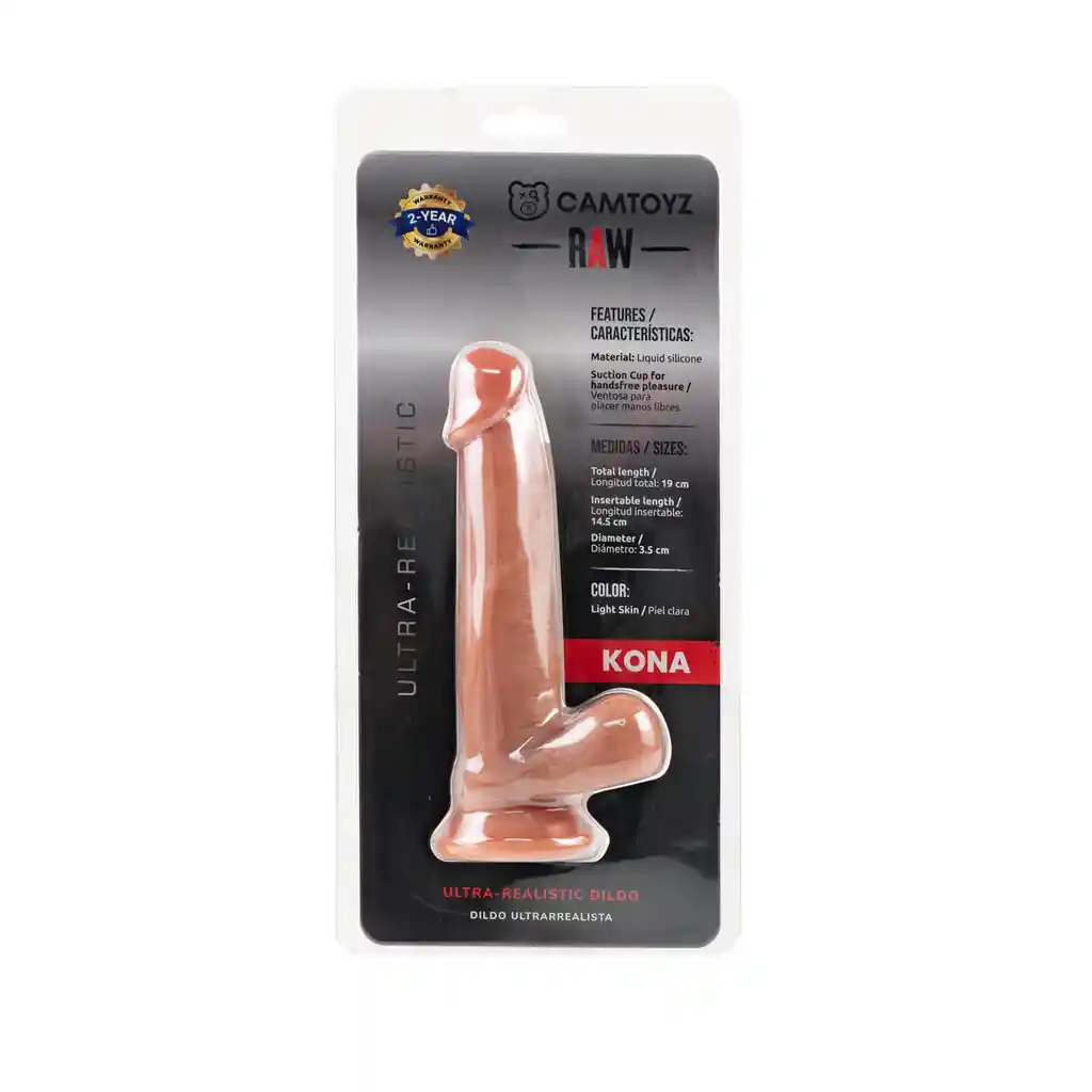 Dildo Ultra Realista Kona 19 Cm Camtoyz